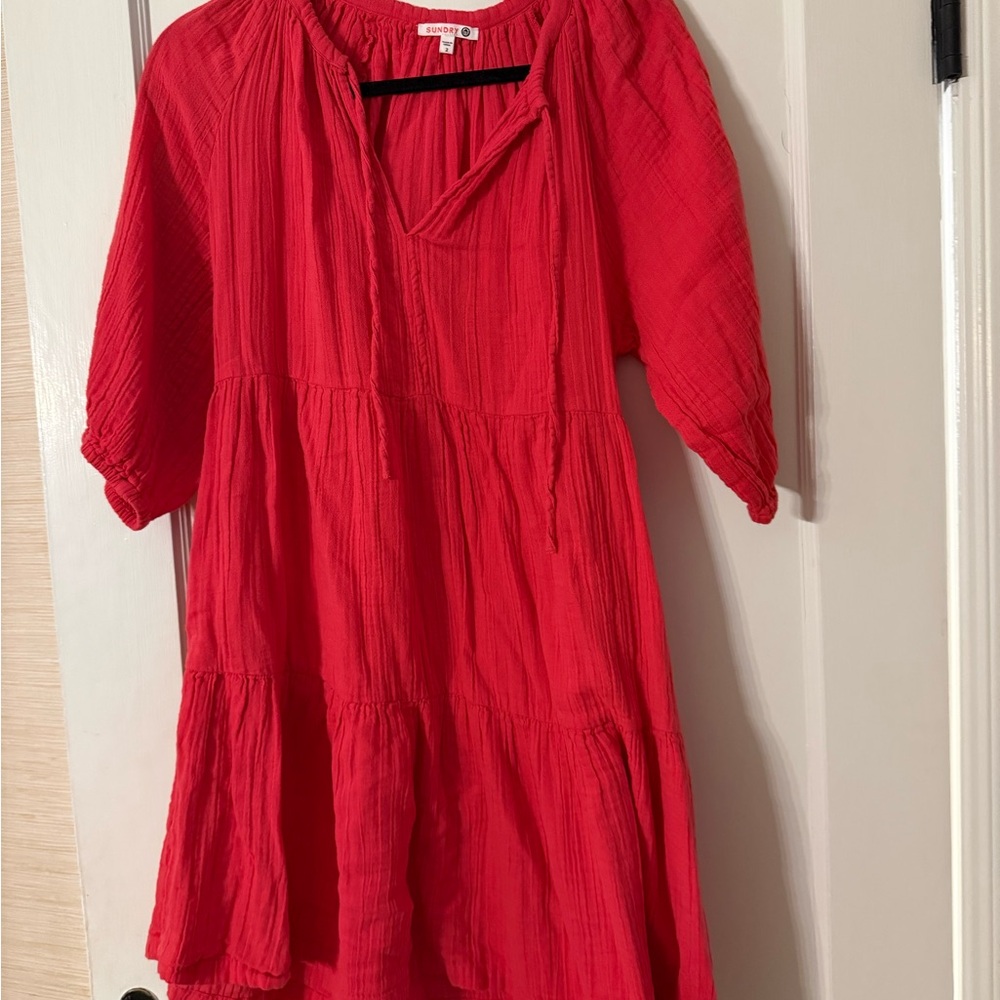 Sundry Red Mini Dress